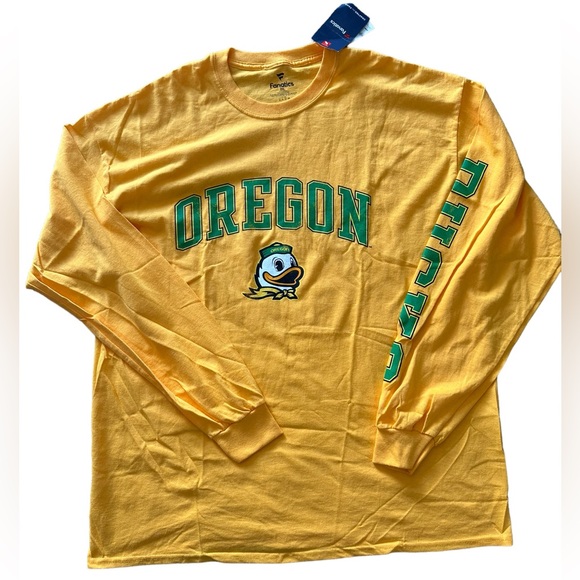 Fanatics Other - NCAA Oregon Ducks College Products 2XL Yellow Long Sleeve T-shirt NWT